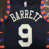 2022/23 KNICKS BARRETT #9 Black NBA Jerseys