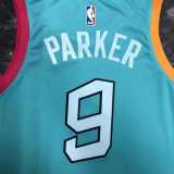 2022/23 SA SPURS PARKER #9 Light Green NBA Jerseys