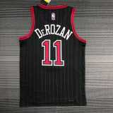 2022/23 BULLS DEROZAN #11 Black NBA Jerseys