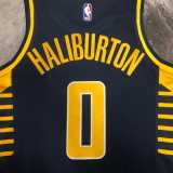 2022/23 PACERS HALIBURTON #0 Black NBA Jerseys