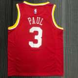 2021/22 ROCKETS PAUL #3 Red NBA Jerseys