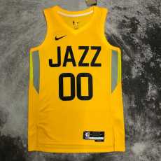 2022/23 JAZZ CLARKSON #00 Yellow NBA Jerseys