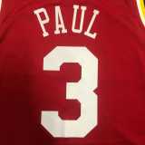 2021/22 ROCKETS PAUL #3 Red NBA Jerseys