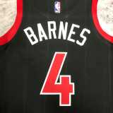 2022/23 RAPTORS BARNES #4 Black NBA Jerseys