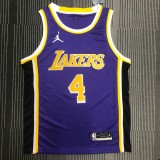 2021/22 LAKERS RONDO #4 Purple NBA Jerseys