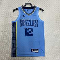 2022/23 GRIZZLIES MORANT #12 Blue NBA Jerseys