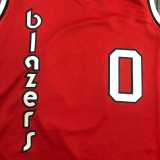 2021/22 TRAIL BLAZERS LILLARD #0 Red NBA Jerseys