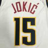 2021/22 NUGGETS JOKIC #15 White NBA Jerseys