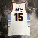 2022/23 NUGGETS JOKIC #15 White NBA Jerseys