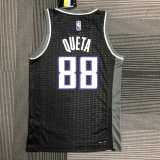 2022/23 KINGS QUETA #88 Black NBA Jerseys