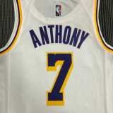 2022/23 LAKERS ANTHONY #7 White NBA Jerseys