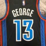 2022/23 THUNDER GEORGE #13 Black NBA Jerseys