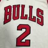 2021/22 BULLS BALL #2 White NBA Jerseys