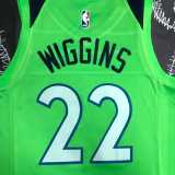 2022/23 TIMBERWOLVES WIGGINS #22 Green NBA Jerseys