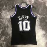 2001/02 KINGS BIBBY #10 Black NBA Jerseys
