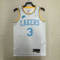 2022/23 LAKERS DAVIS #3 White NBA Jerseys