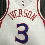 2022/23 76ERS IVERSON #3 White NBA Jerseys