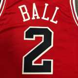 2021/22 BULLS BALL #2 Red NBA Jerseys