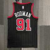 2022/23 BULLS RODMAN #91 Black NBA Jerseys