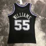 2001/02 KINGS WILLIAMS #55 Black NBA Jerseys