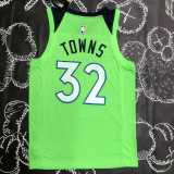2022/23 TIMBERWOLVES TOWNS #32 Green NBA Jerseys