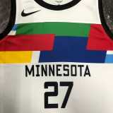 2022/23 TIMBERWOLVES GOBERT #27 White NBA Jerseys