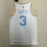 2022/23 LAKERS DAVIS #3 White NBA Jerseys