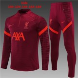 2021/22 LIV Red Player Kids Half Pull Tracksuit
