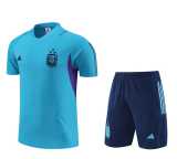 2023 Argentina Blue Training Shorts Suit