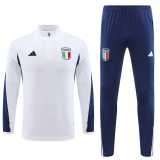 2023 Italy White Half Pull Tracksuit