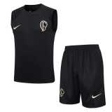 2023/24 Corinthians Black Training Shorts Suit