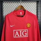 2007/08 Ronaldo Man Utd Home Retro Long Sleeve Soccer jersey