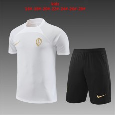 2023/24 Corinthians White Kids Training Shorts Suit