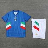2023 Italy Blue Training Shorts Suit