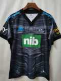2022 New Zealand Blues Black Rugby Jersey