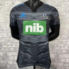 2022 New Zealand Blues Gray Rugby Jersey