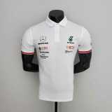 2022 Mercedes F1 White Polo Racing Suit