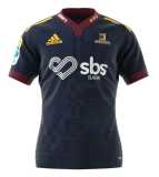 2023 New Zealand Highlanders Chocolate Rugby Jersey