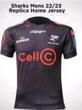2023 Sharks Black Rugby Jersey