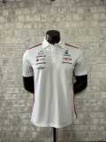 2023 Mercedes F1 White Polo Racing Suit