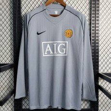 2007/08 Man Utd GKR Retro Long Sleeve Soccer jersey