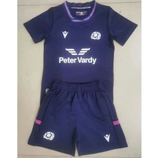 2022 Scotlandlogo Kids Purple Rugby Jersey