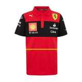 2022 Ferrari F1 #55 Driver Red Polo Racing Suit