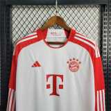 23 24 Bayern Home Fans Version Long Sleeve Men Soccer jersey AAA43999
