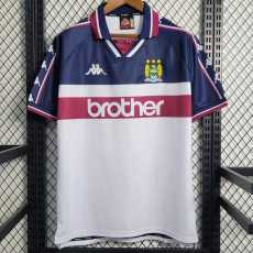 1997/98 Man City Away Retro Soccer jersey
