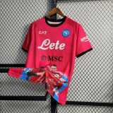 2023/24 Napoli Champions Edition Red Fans Soccer jersey