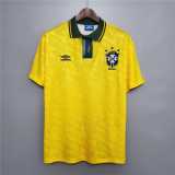 91 92 Brazil Home Retro Men Soccer jersey AAA36115