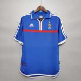2000 France Home Retro Men Soccer jersey AAA36194