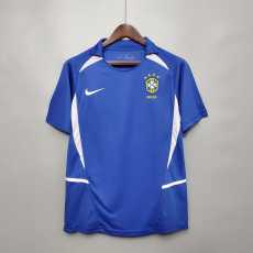 2002 Brazil Away Retro Soccer jersey
