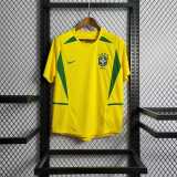 2002 Brazil Home Retro Men Soccer jersey AAA36136